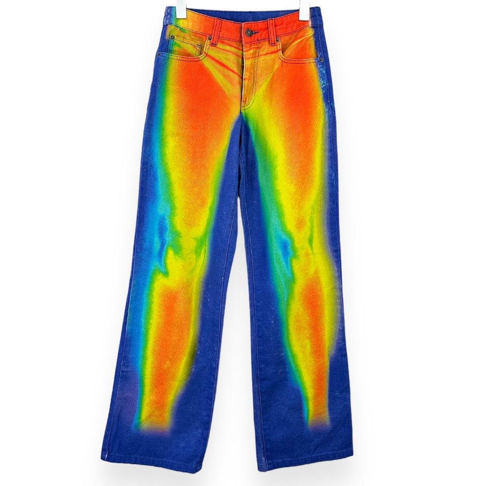 Jaded x Sydney Carlson Low Rise Petite Heatmap Print Baggy Jeans